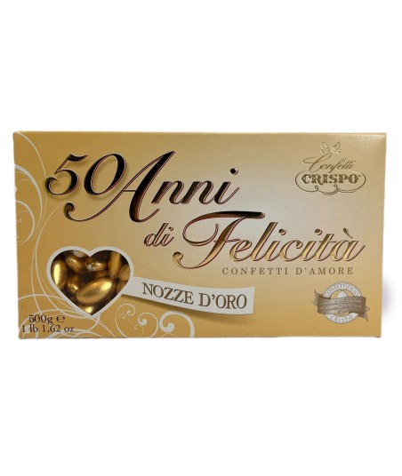 CONFETTI CRISPO 50 ANNI NOZZE D'ORO