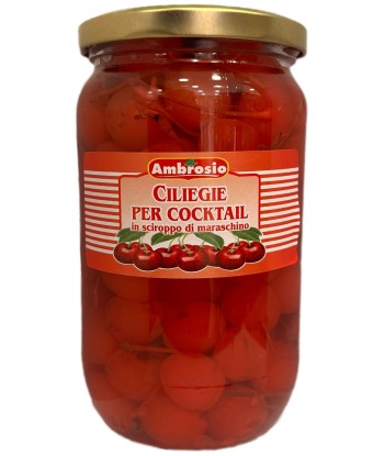 CILIEGIE ROSSE AL MARASCHINO CON GAMBO AMBROSIO