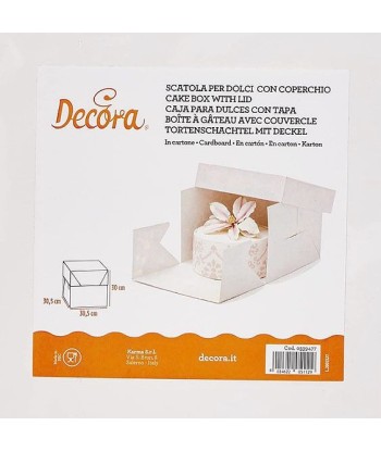 SCATOLA PER DOLCI CON COPERCHIO 30,5XH12 DECORA