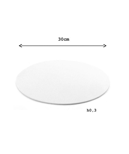 SOTTOTORTA SOTTILE BIANCO dm30h0,3cm DECORA