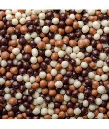 CEREALI MIGNON RICOPERTI DI CIOCCOLATO A LATTE, BIANCO E FONDENTE KG1 CRISPO